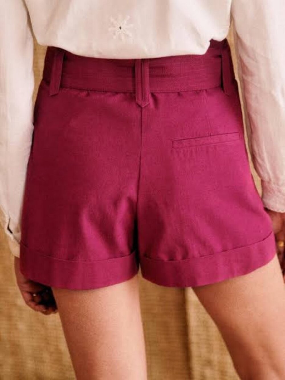 Plum-colored Rome Shorts